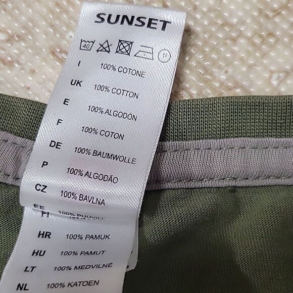 PAYPER SUNSET MENS FISH TEE SIZE MEDIUM 100%COTTON VERNAZZA CINQUE TERRE - Picture 5 of 6